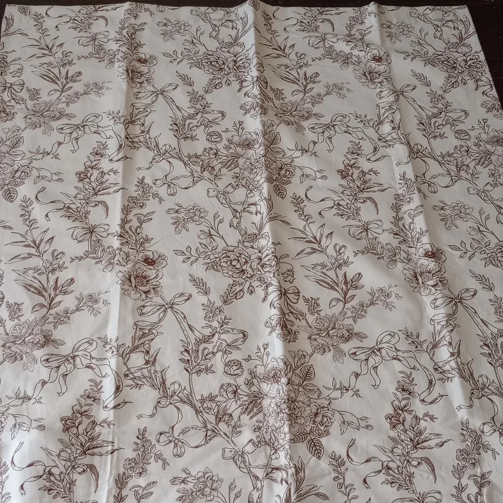New! Cottage Core Cotton Shower Curtain